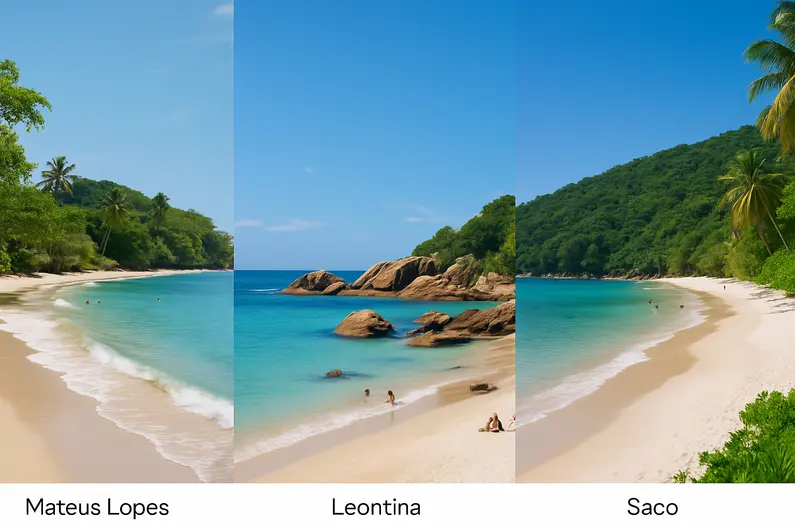 Descubra Tr&ecirc;s Praias (Mateus Lopes, Leontina e Saco)